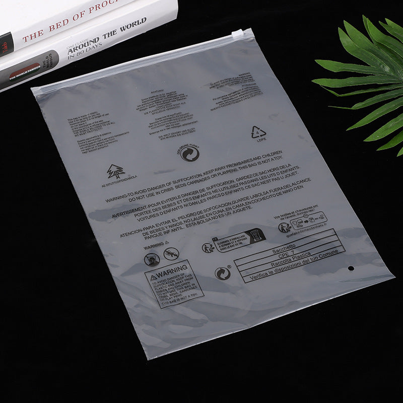 A Warning Message For Plastic Clothing Packaging Bags