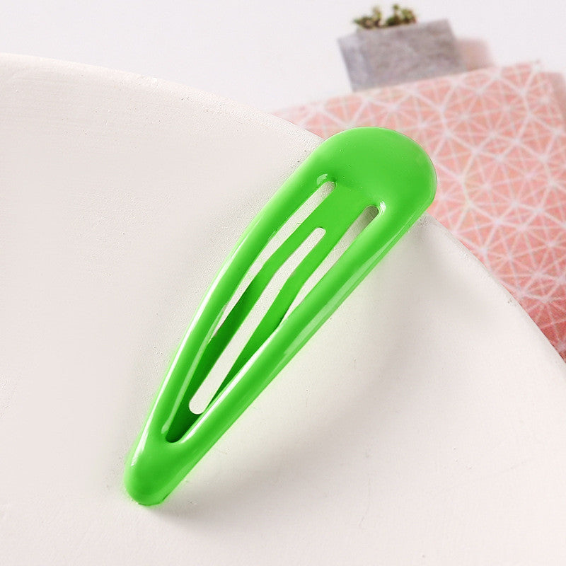 Colorful Children Barrettes Water Drop Candy Color Bang Side Clip