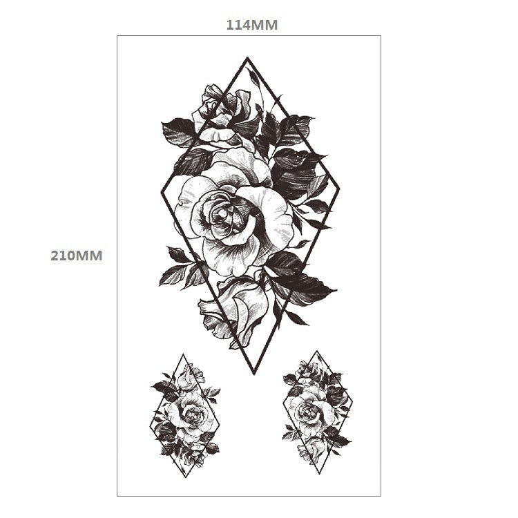 Animal Pattern Tiger Lion Half Arm Water Transfer Imitation Tattoo