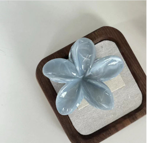 8cm Plumeria Rubra Grip Marble Blooming Pattern