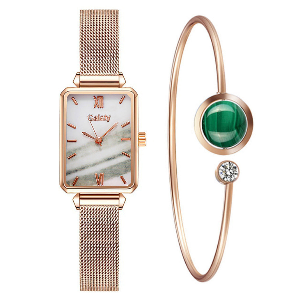 Women's Alloy Mesh Belt All-Match Quartz Watch
