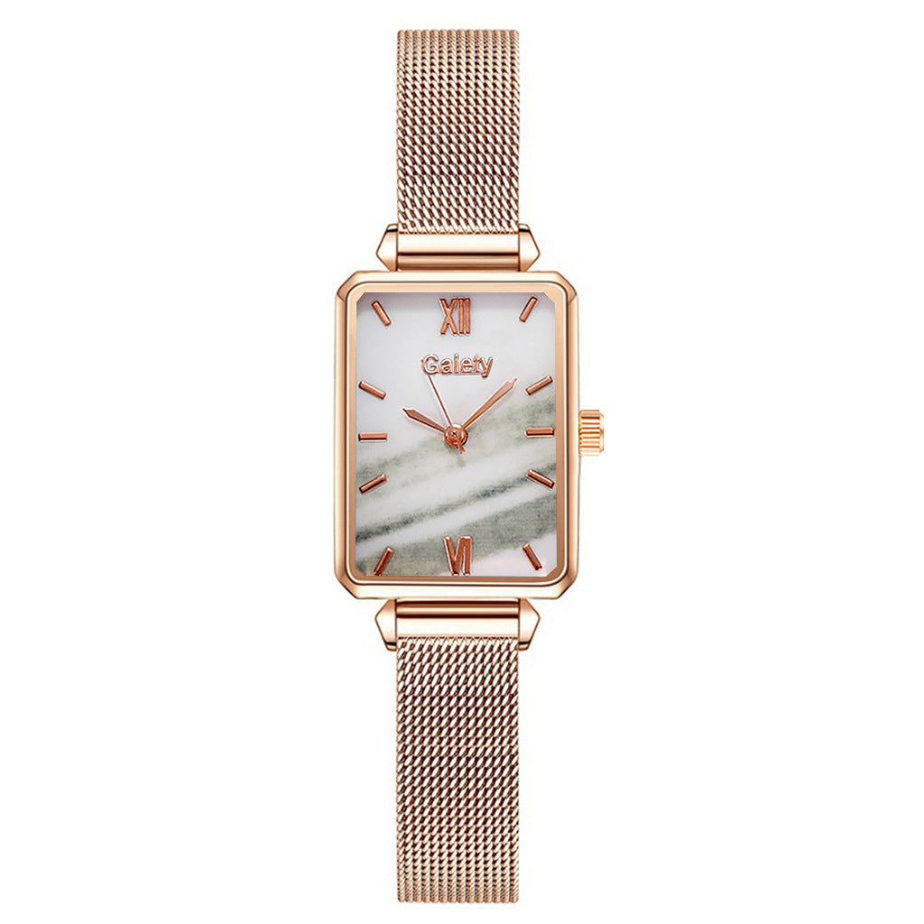 Women's Alloy Mesh Belt All-Match Quartz Watch