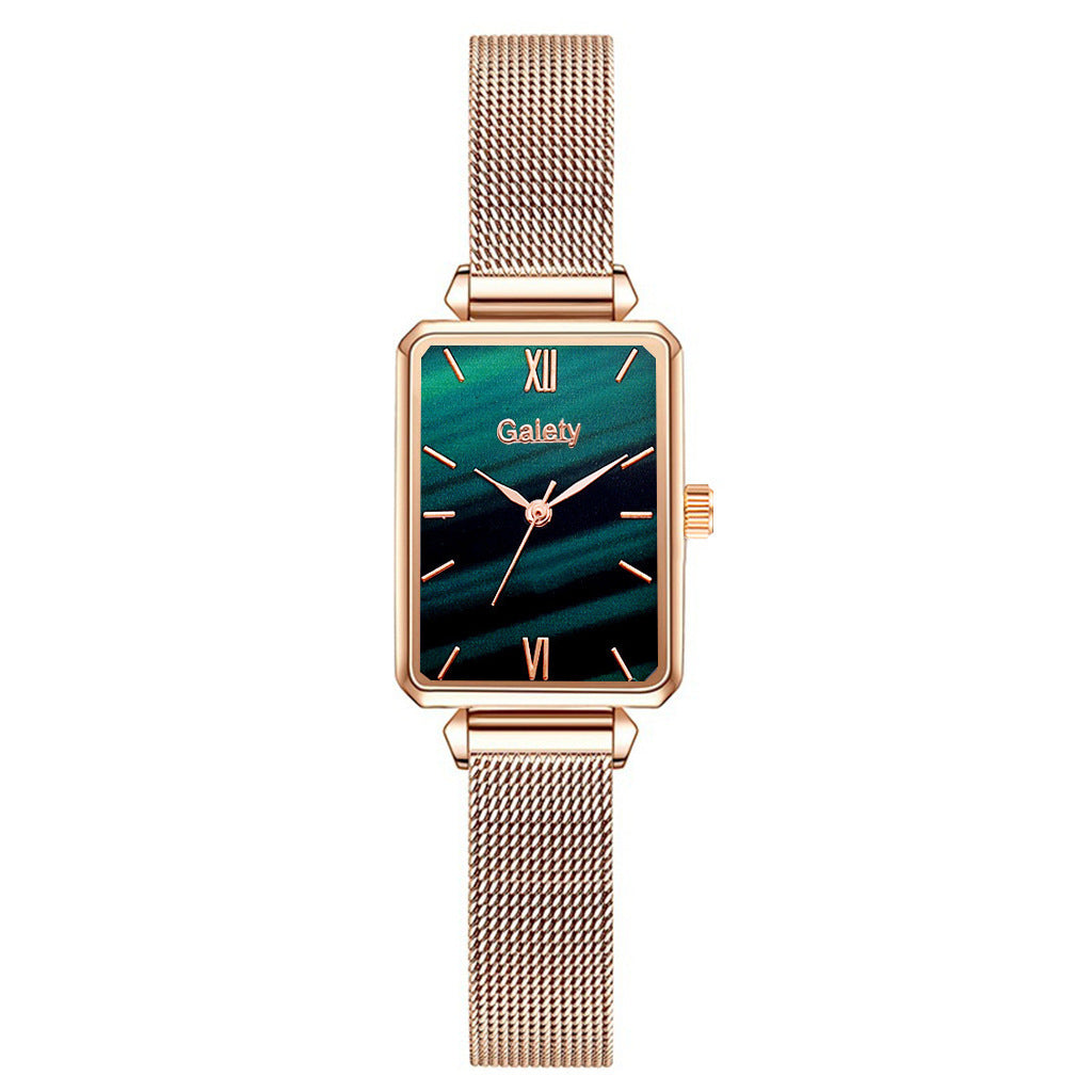 Women's Alloy Mesh Belt All-Match Quartz Watch
