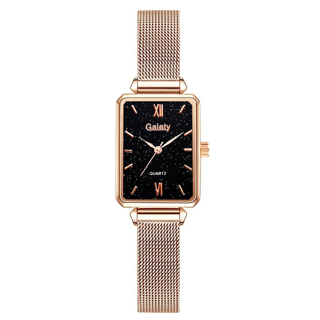 Women's Alloy Mesh Belt All-Match Quartz Watch