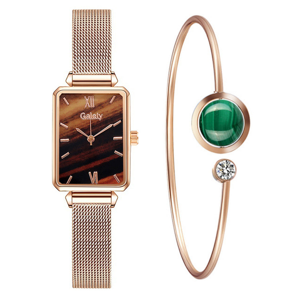 Women's Alloy Mesh Belt All-Match Quartz Watch