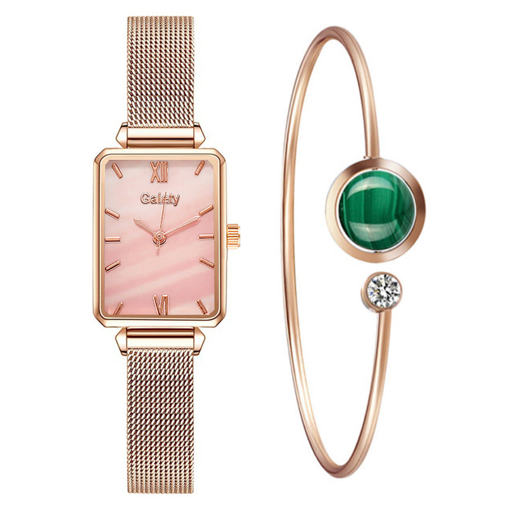 Women's Alloy Mesh Belt All-Match Quartz Watch