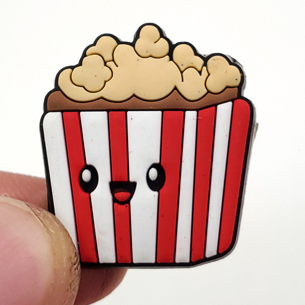 Cartoon Food Hole Shoes Shoe Ornament Shoe Buckle PVC Eva Sandals Decorative Accessories