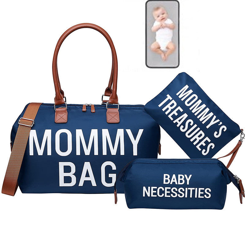 3-piece Portable Bag Set For Moms On Trips