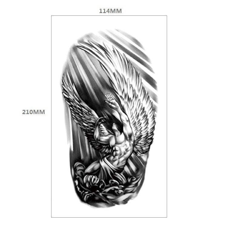 Animal Pattern Tiger Lion Half Arm Water Transfer Imitation Tattoo