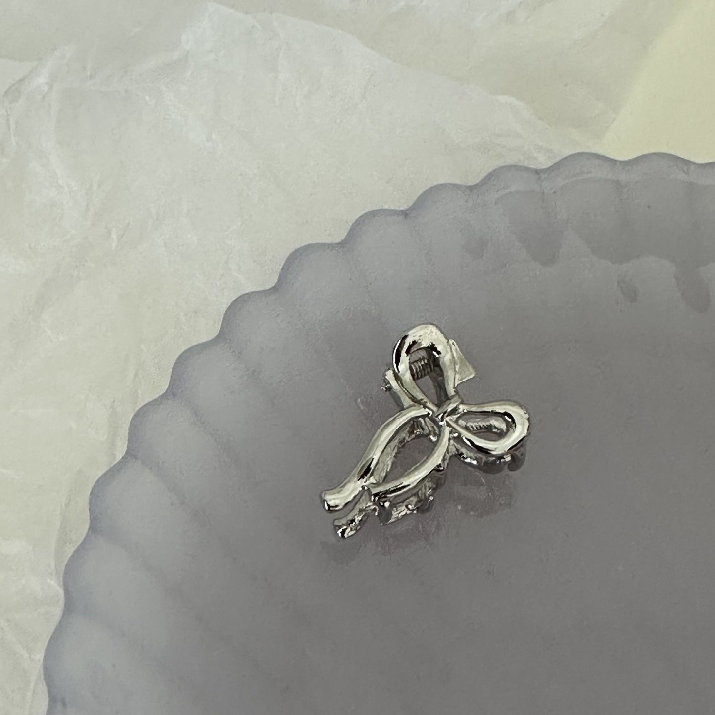 Color Bow Mini Side Bangs Small Jaw Clip Side Clip Princess Hair Claw