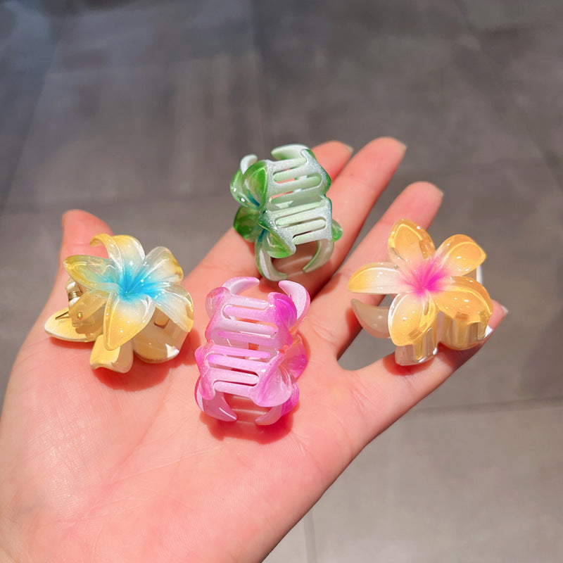 Candy Color Plumeria Rubra Grabber Clip Headdress