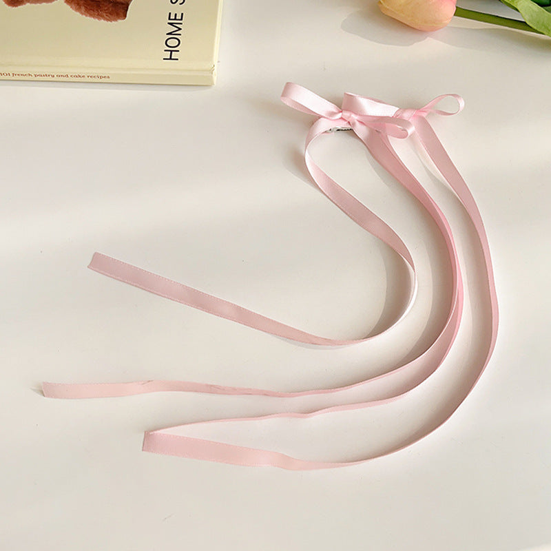 Braided Hair Ribbon Bow Barrettes