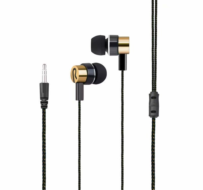 Braided Wiring In Ear Electroplating Headset