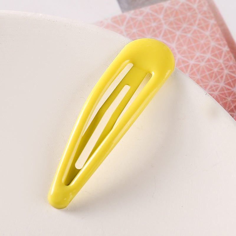 Colorful Children Barrettes Water Drop Candy Color Bang Side Clip