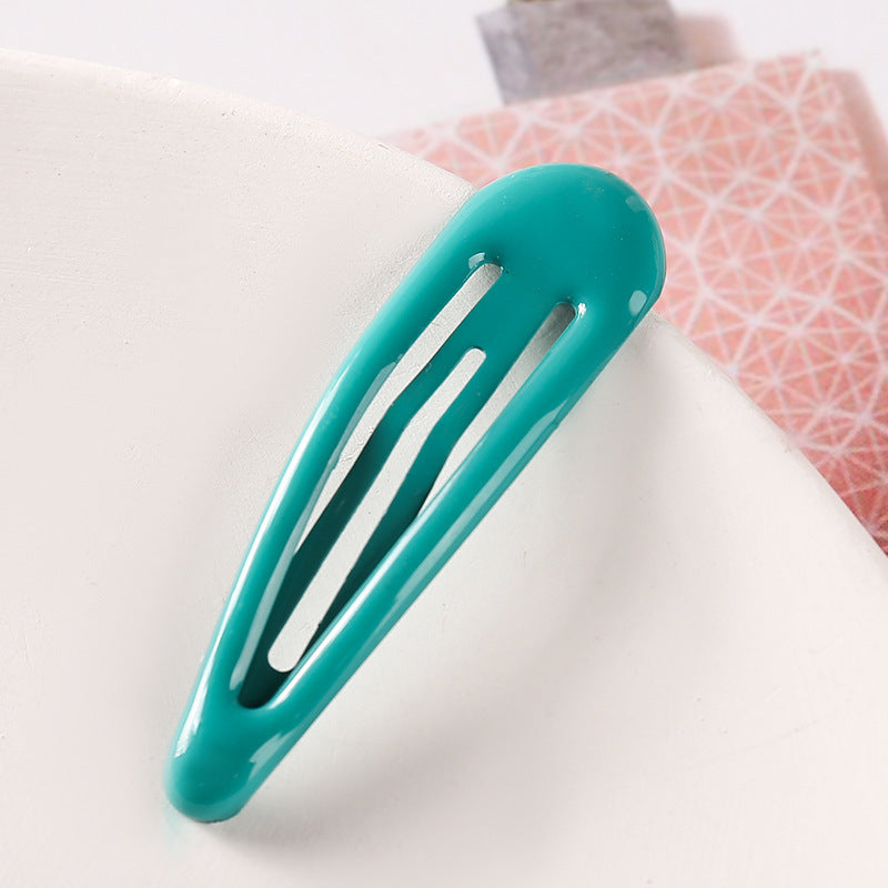 Colorful Children Barrettes Water Drop Candy Color Bang Side Clip