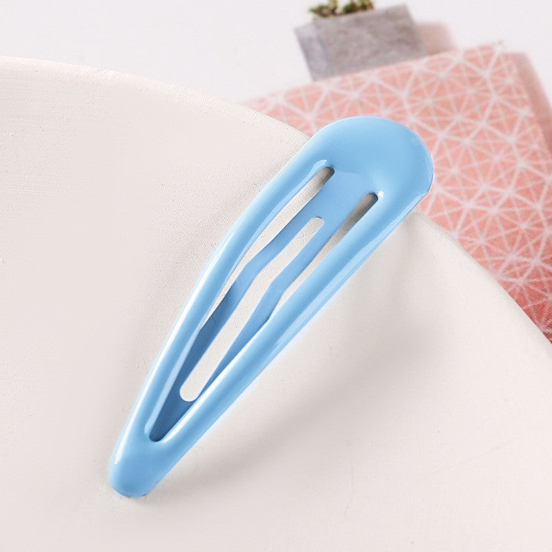 Colorful Children Barrettes Water Drop Candy Color Bang Side Clip