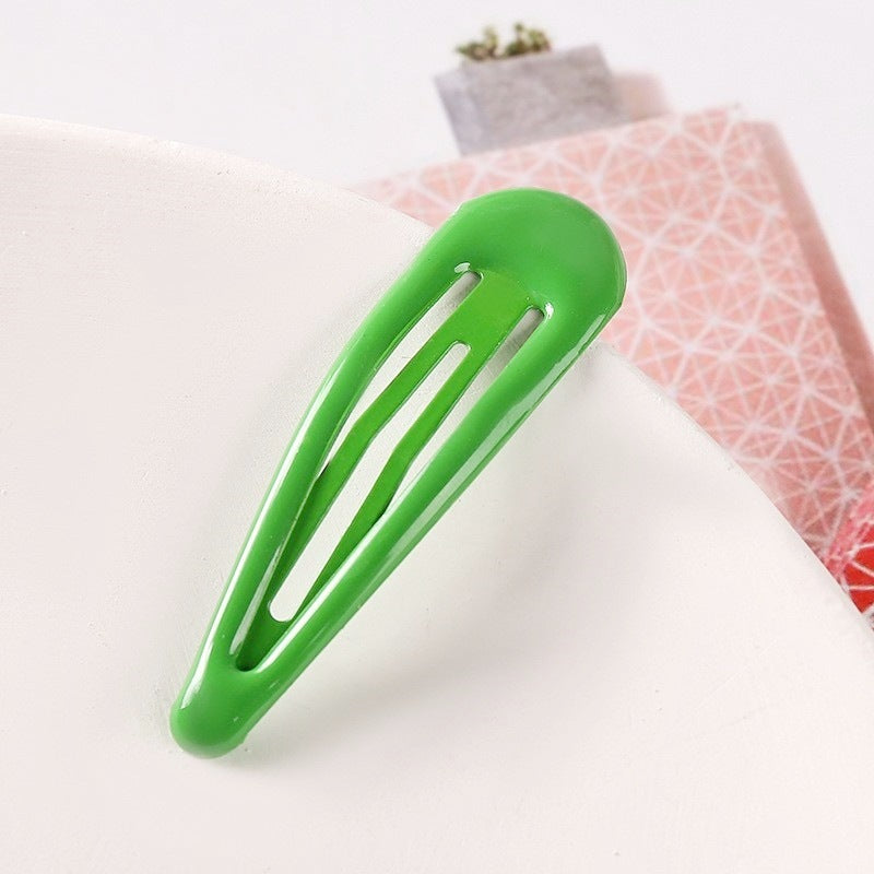 Colorful Children Barrettes Water Drop Candy Color Bang Side Clip