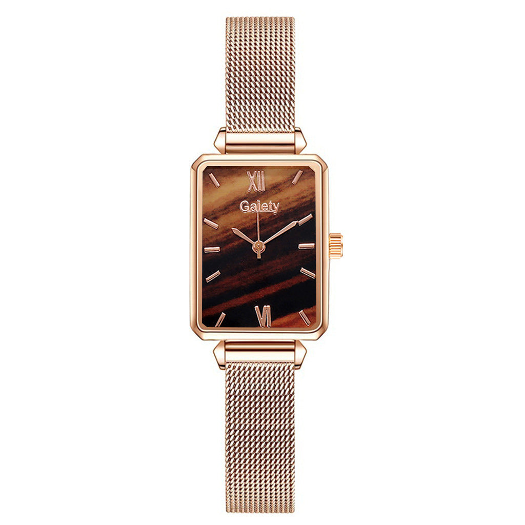 Women's Alloy Mesh Belt All-Match Quartz Watch