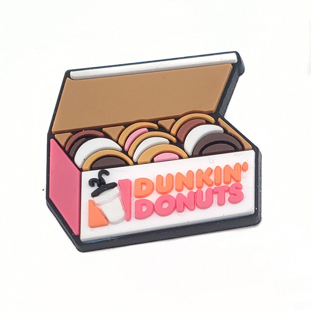 Cartoon Food Hole Shoes Shoe Ornament Shoe Buckle PVC Eva Sandals Decorative Accessories