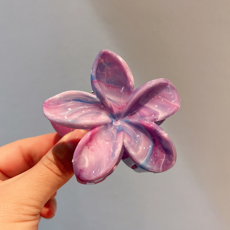 8cm Plumeria Rubra Grip Marble Blooming Pattern