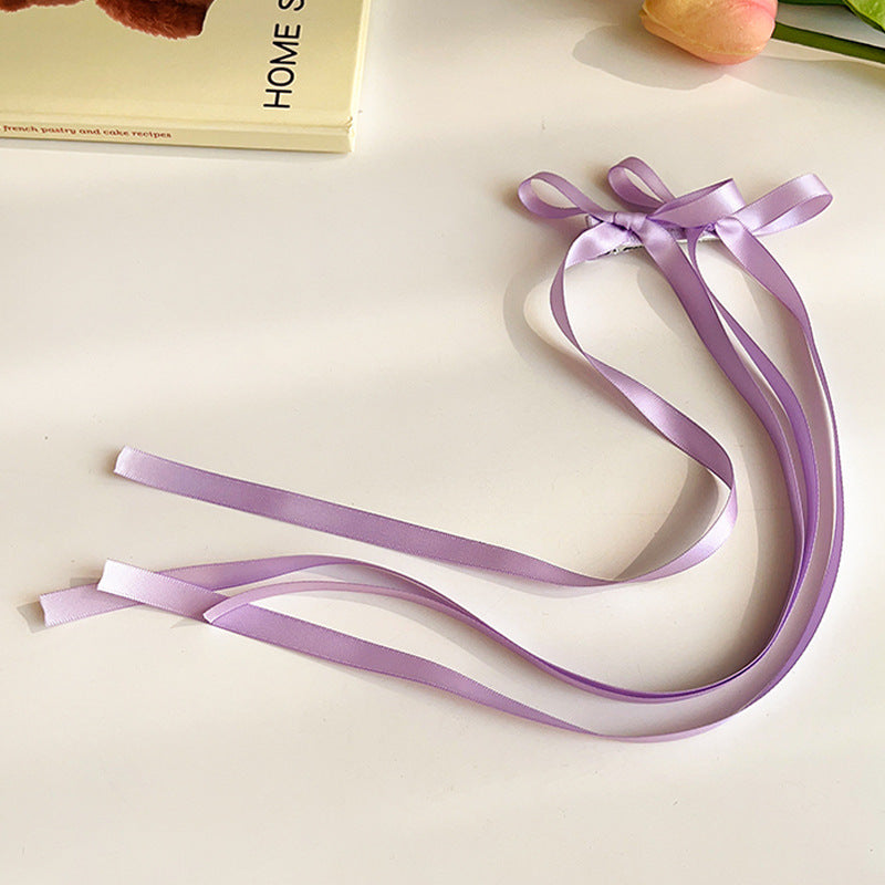 Braided Hair Ribbon Bow Barrettes
