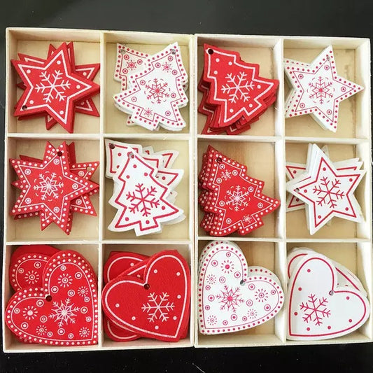DIY Ornaments Wooden Christmas Gift Pendants