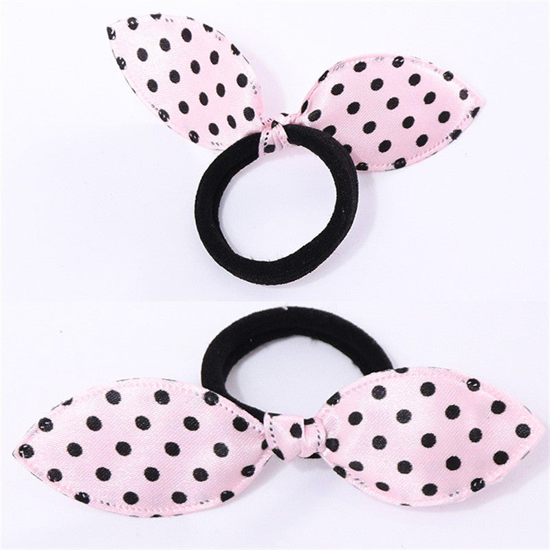 Bunny Ears Hair Tie Head Rope Rubber Band Korea Hair Tie