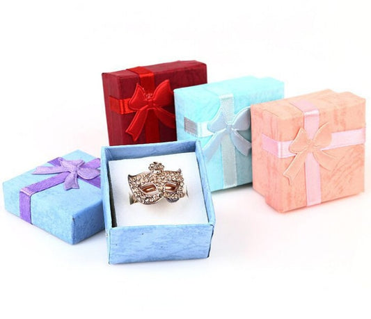 4x4purple Beautiful Square Jewelry Box Ring