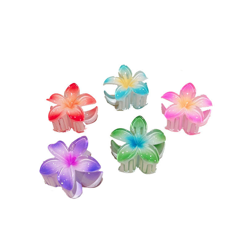 Candy Color Plumeria Rubra Grabber Clip Headdress