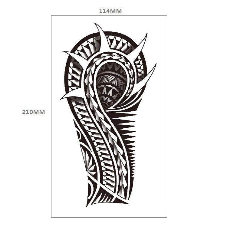 Animal Pattern Tiger Lion Half Arm Water Transfer Imitation Tattoo