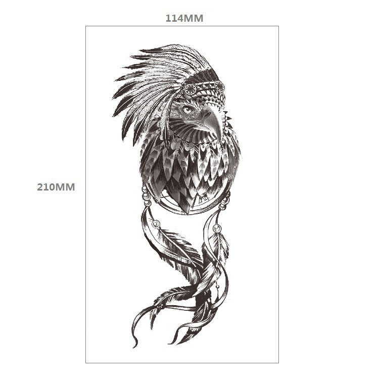 Animal Pattern Tiger Lion Half Arm Water Transfer Imitation Tattoo