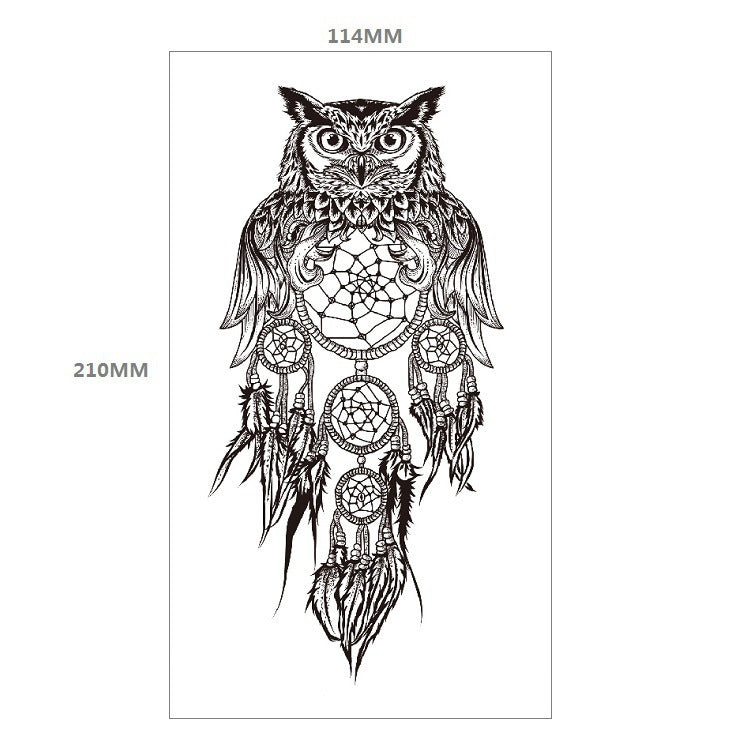Animal Pattern Tiger Lion Half Arm Water Transfer Imitation Tattoo