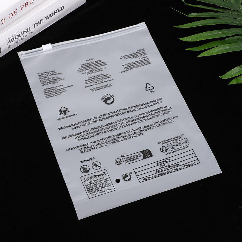 A Warning Message For Plastic Clothing Packaging Bags