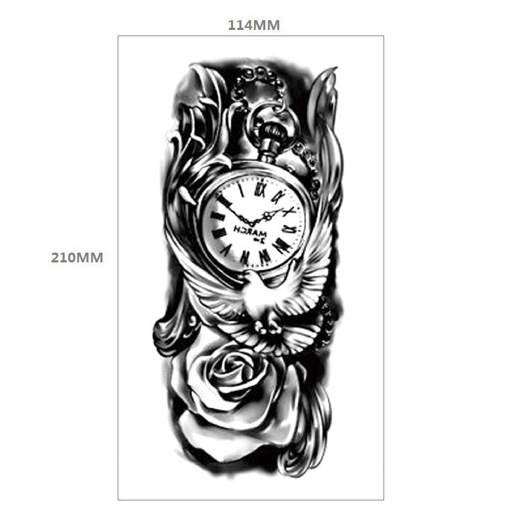 Animal Pattern Tiger Lion Half Arm Water Transfer Imitation Tattoo