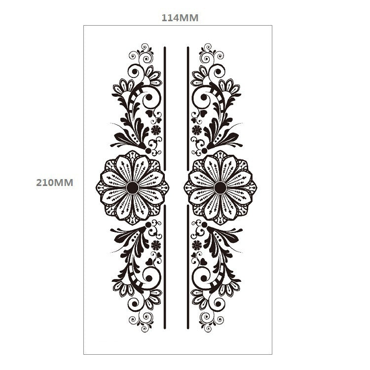 Animal Pattern Tiger Lion Half Arm Water Transfer Imitation Tattoo