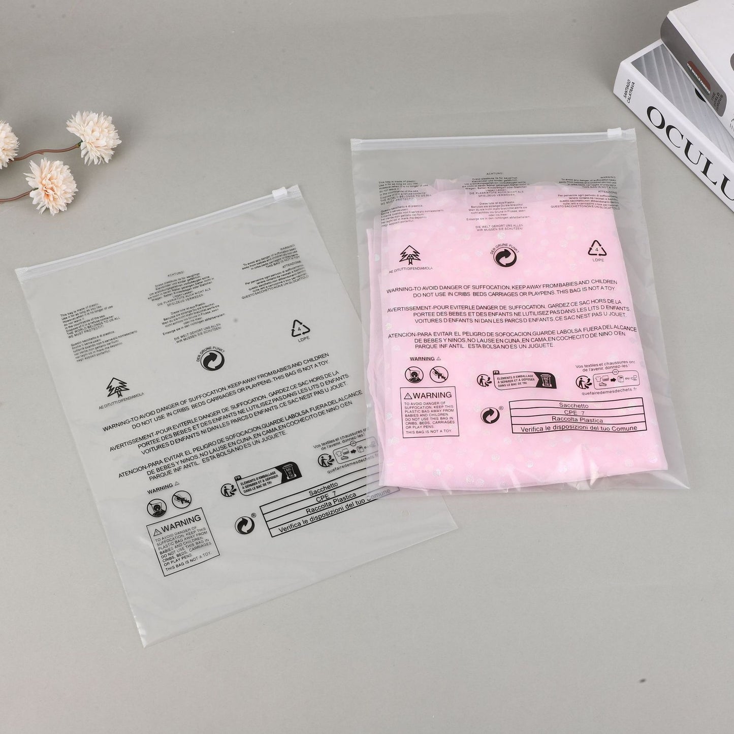 A Warning Message For Plastic Clothing Packaging Bags