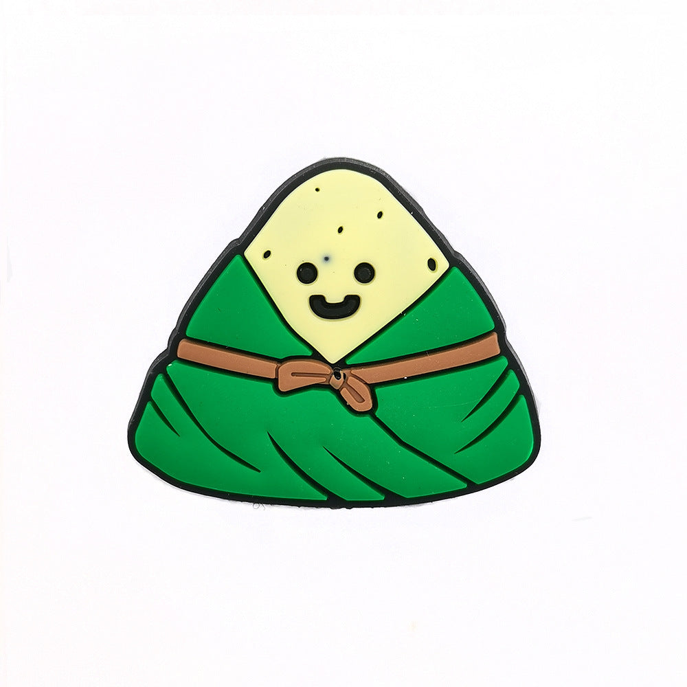 Cartoon Food Hole Shoes Shoe Ornament Shoe Buckle PVC Eva Sandals Decorative Accessories