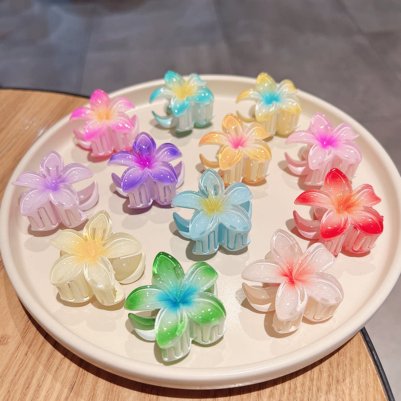 Candy Color Plumeria Rubra Grabber Clip Headdress