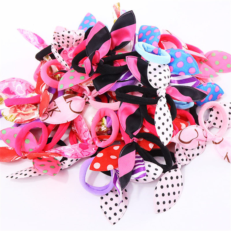 Bunny Ears Hair Tie Head Rope Rubber Band Korea Hair Tie